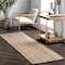 Nuloom Rigo Hand Woven Farmhouse Jute Area Rug 2ft 6in x 8ft TAJT03-2608 - alternate 1
